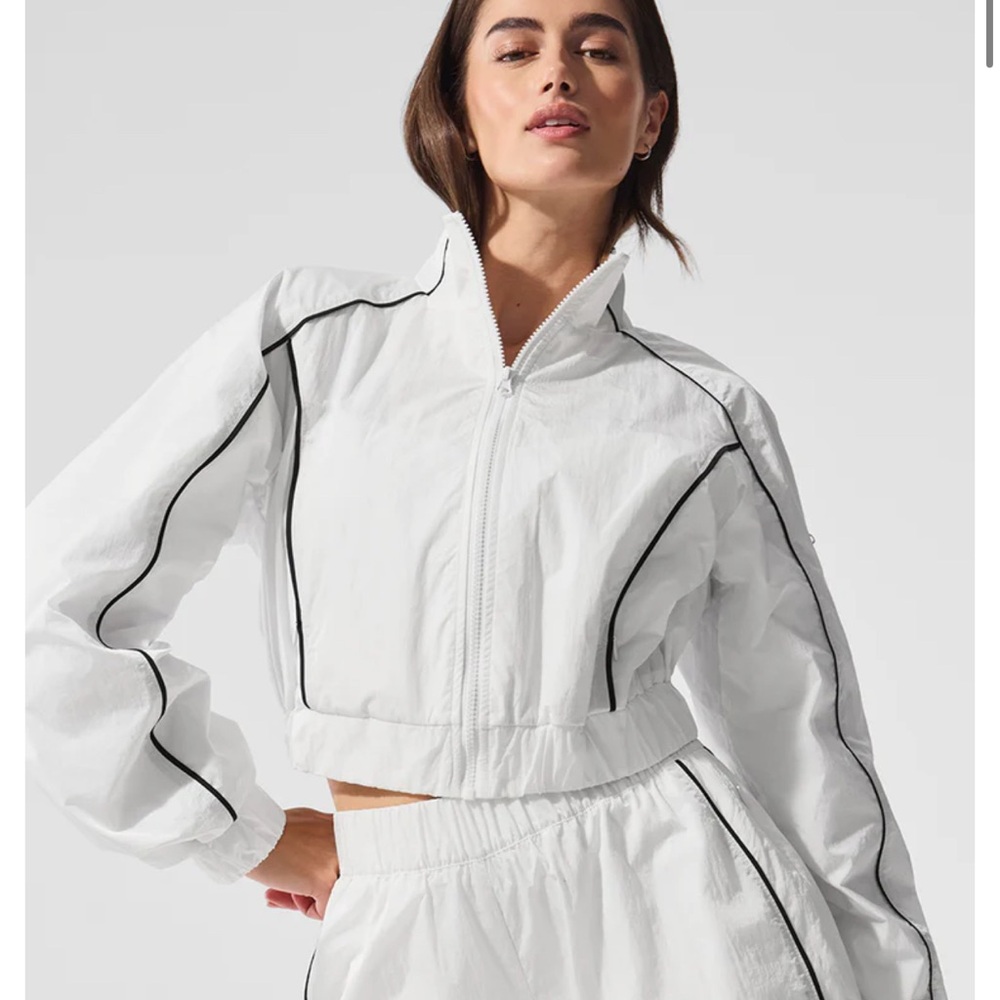 Motivate Full-Zip Track Jacket Medium White
